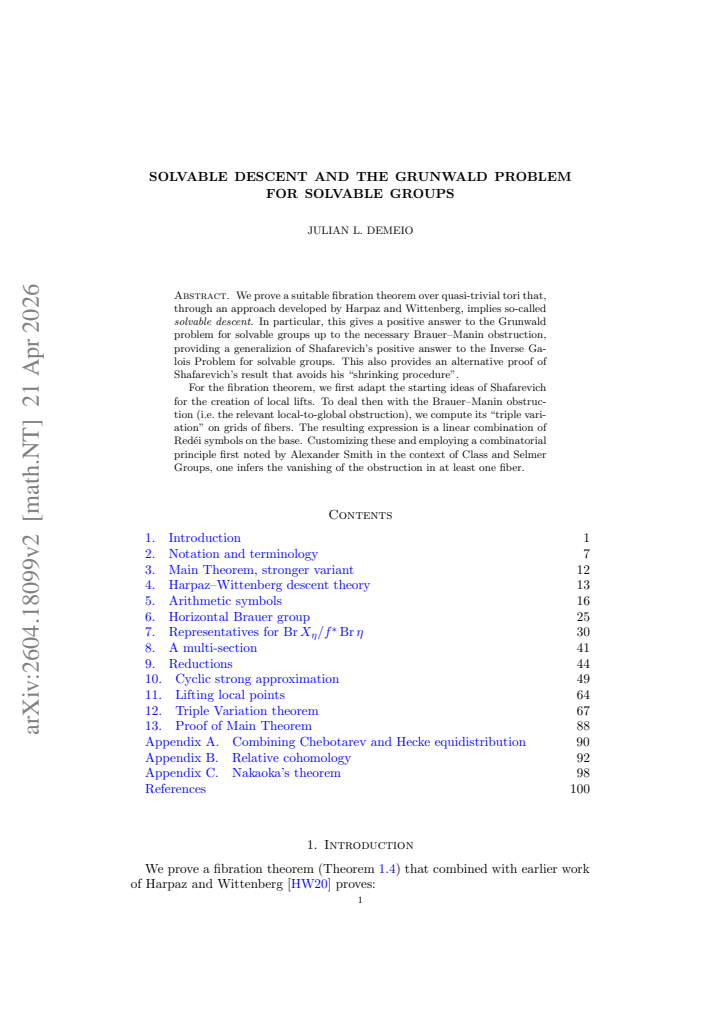 First page