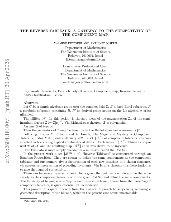 First page