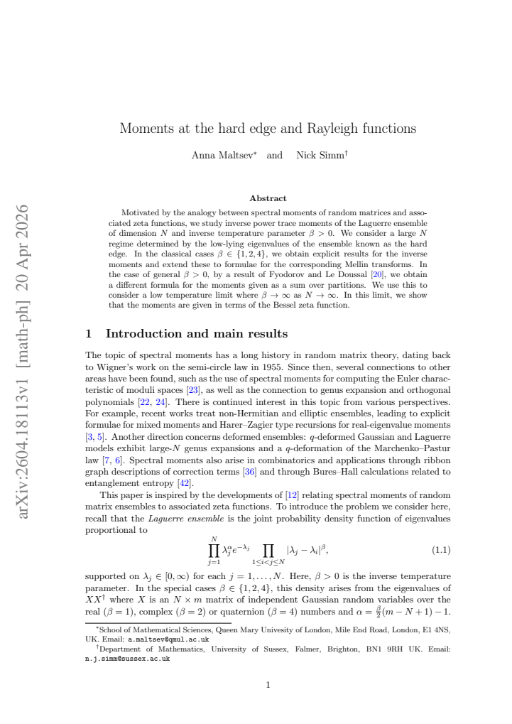 First page