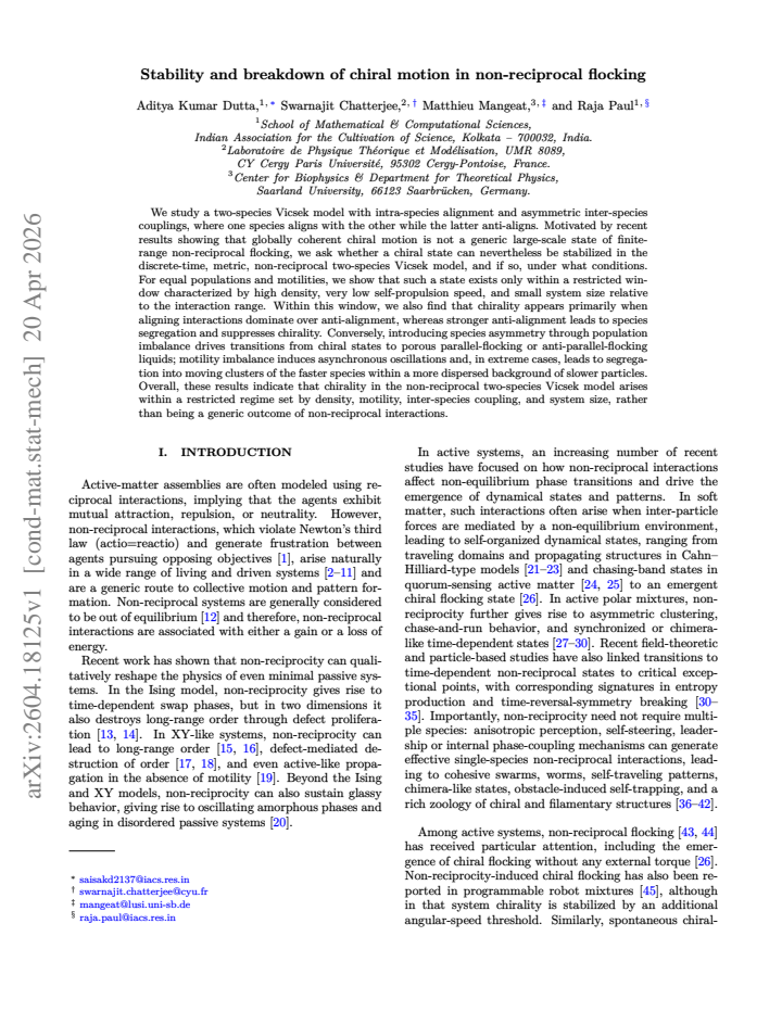First page