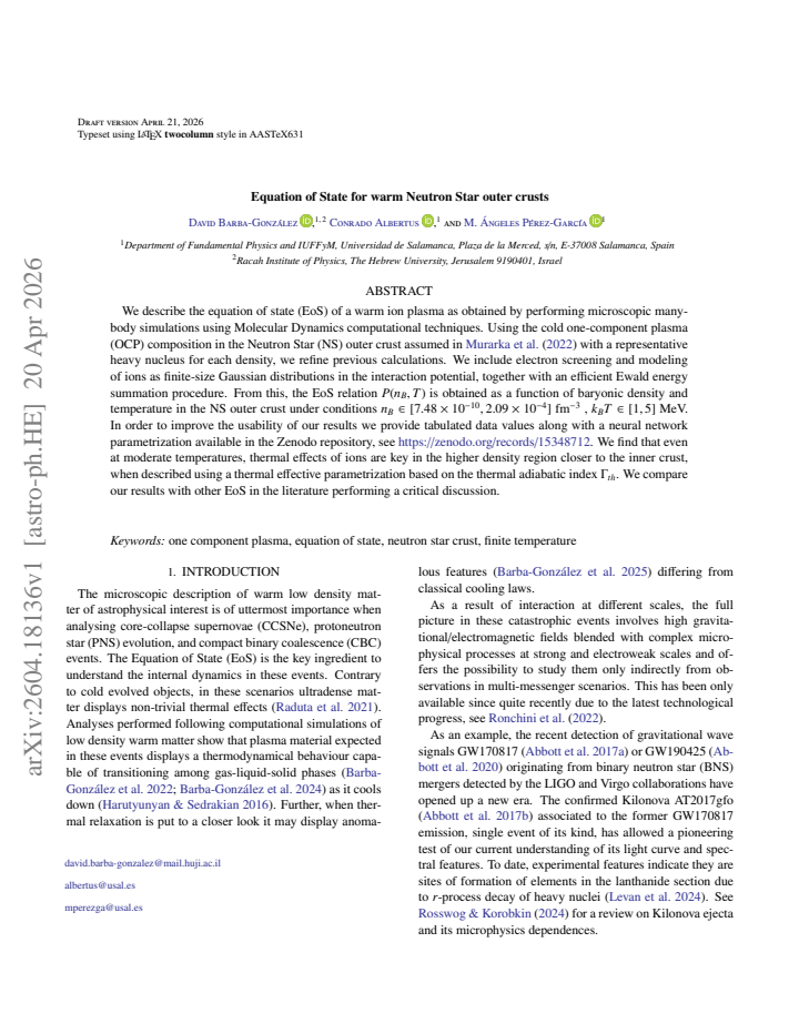 First page