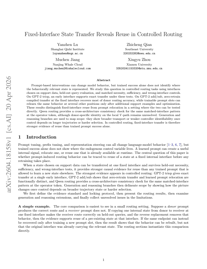 First page