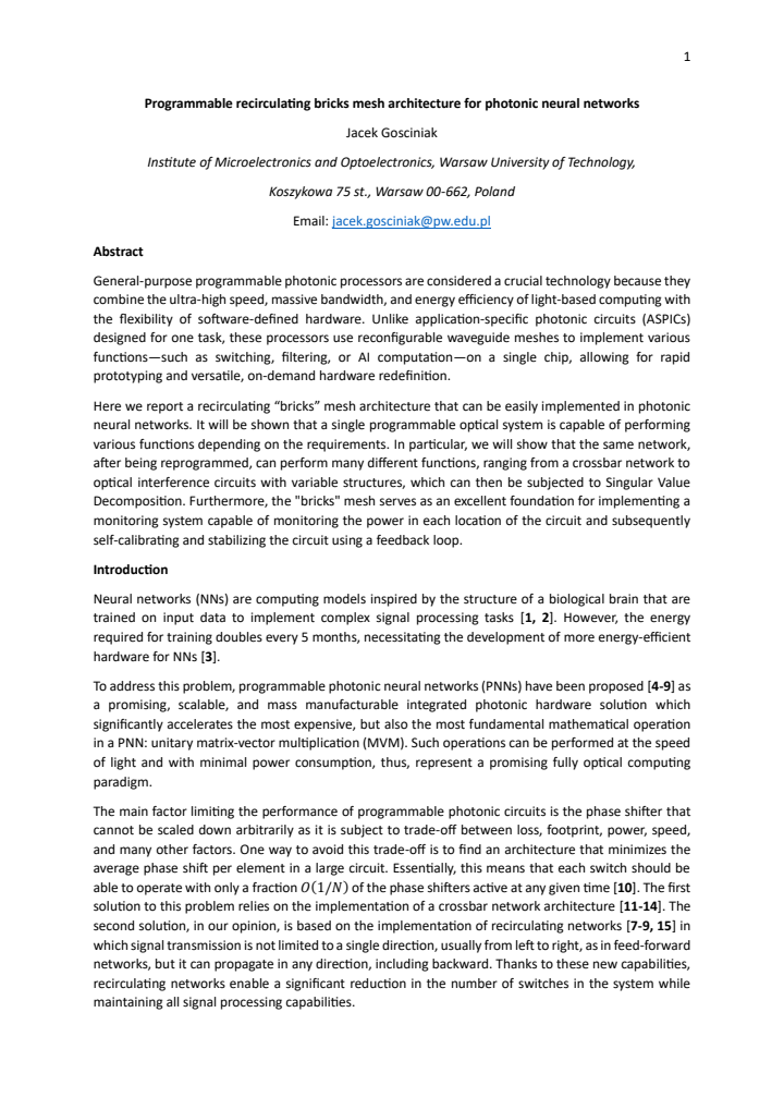 First page