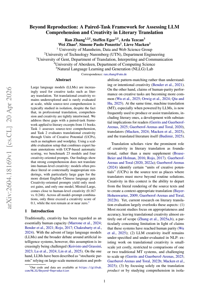 First page