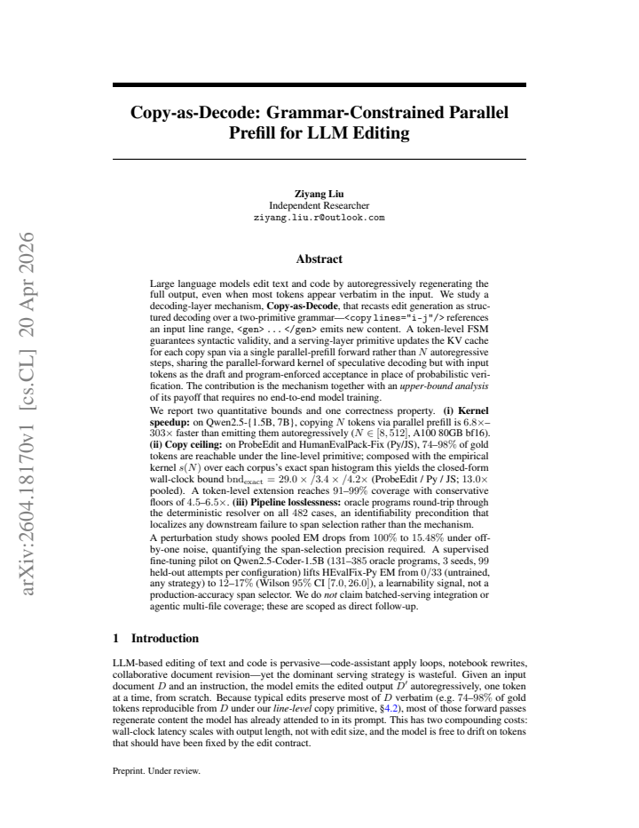 First page