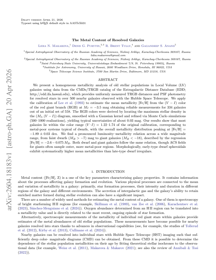 First page