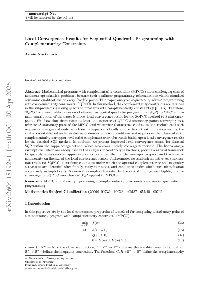 First page