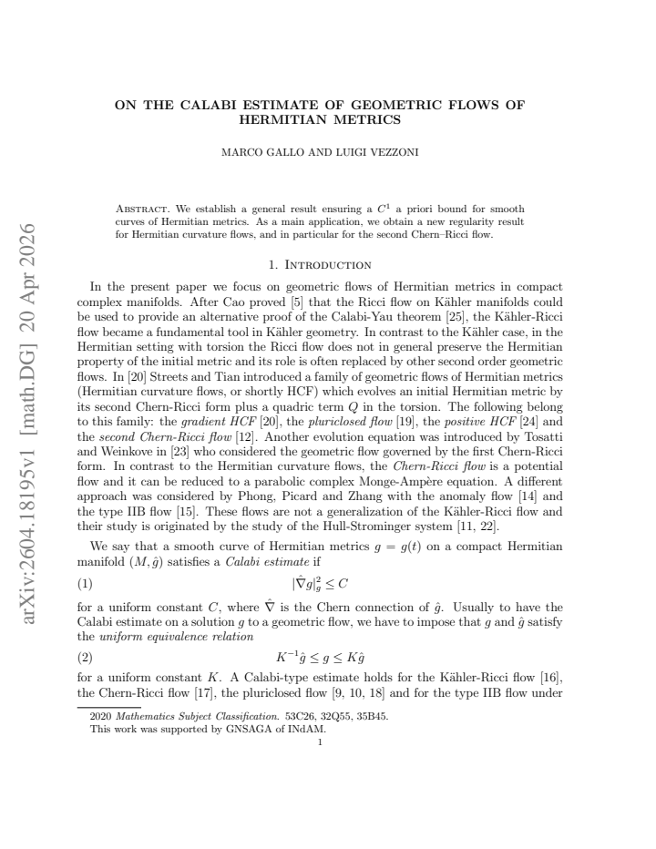 First page