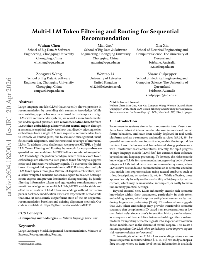 First page