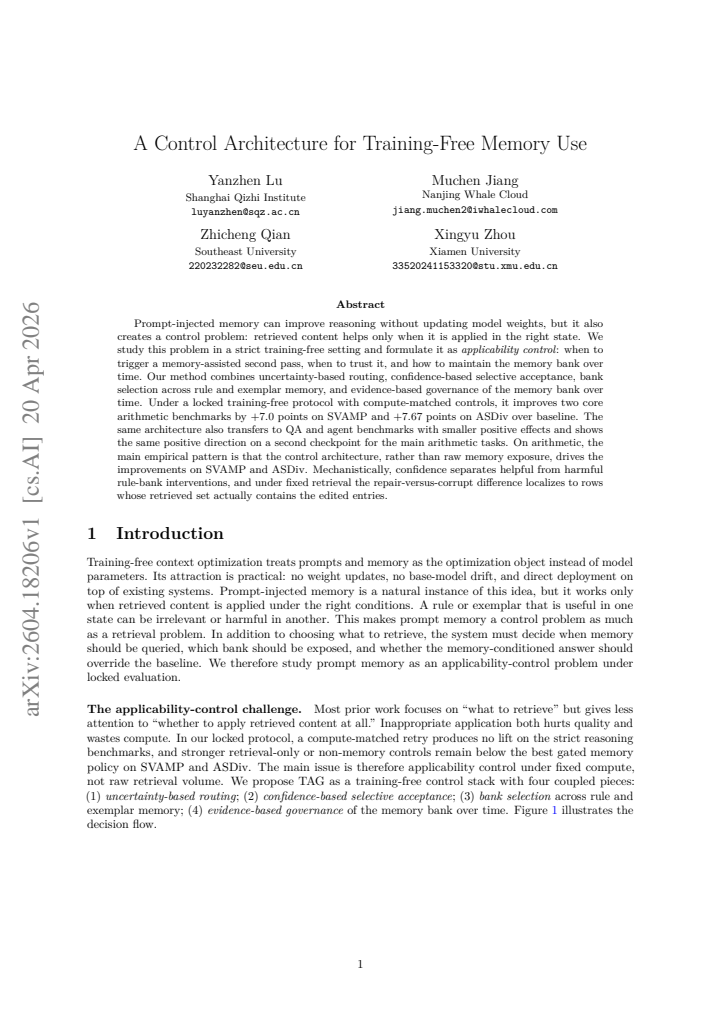 First page