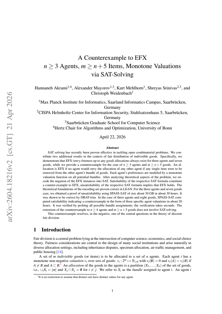 First page