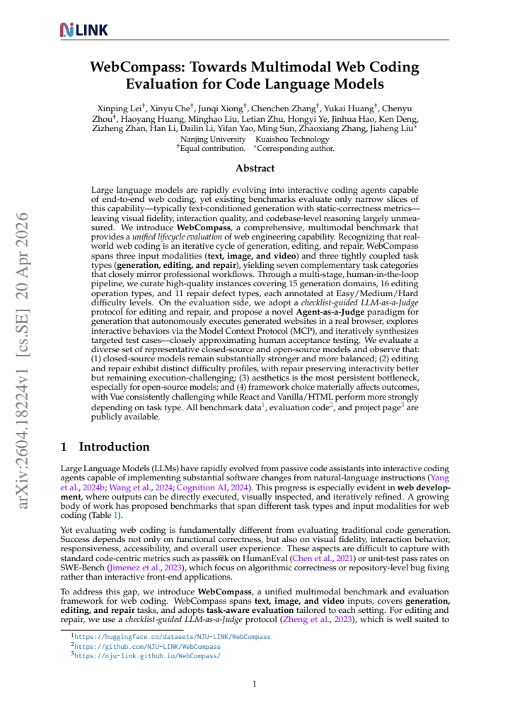 First page