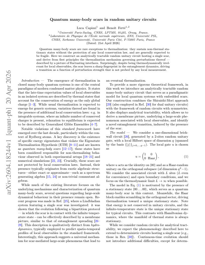 First page
