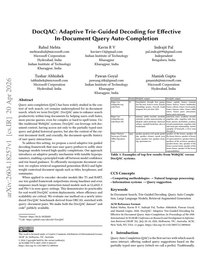 First page
