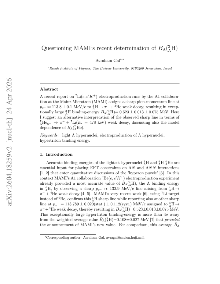 First page