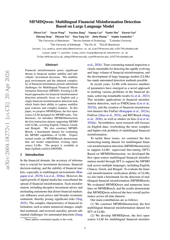 First page