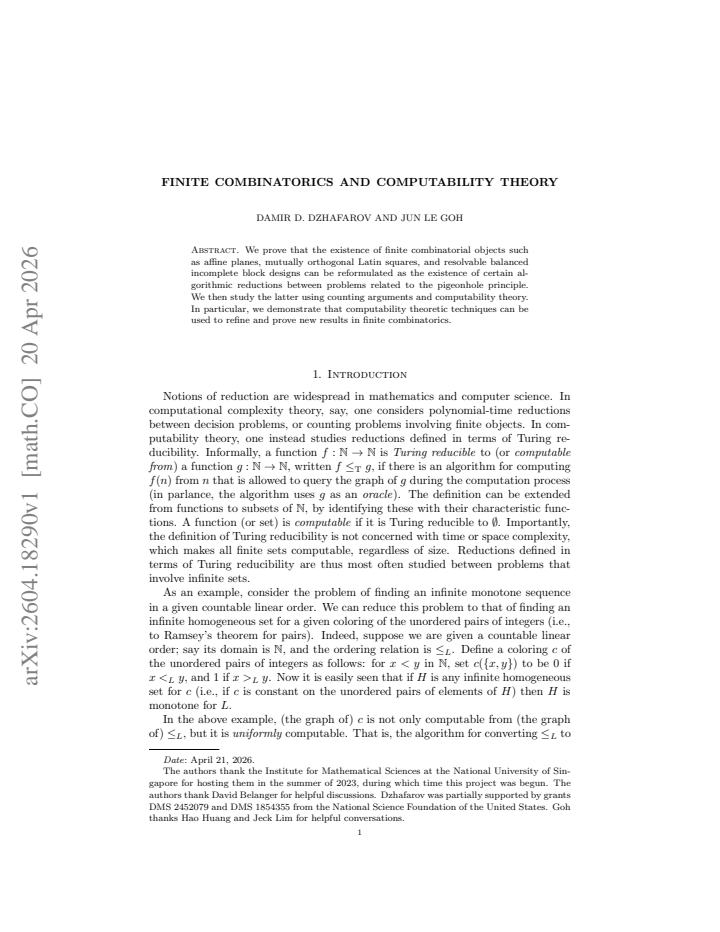First page