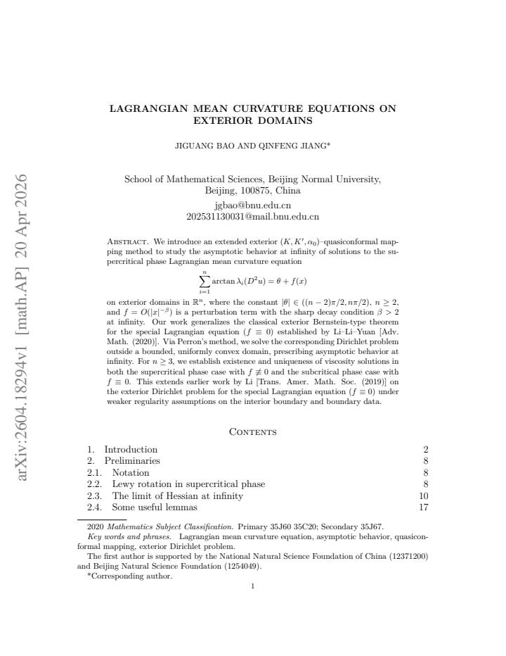 First page