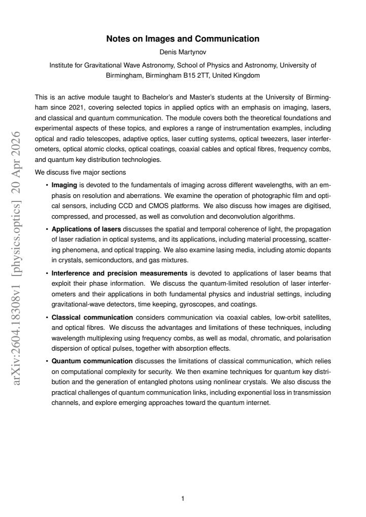 First page