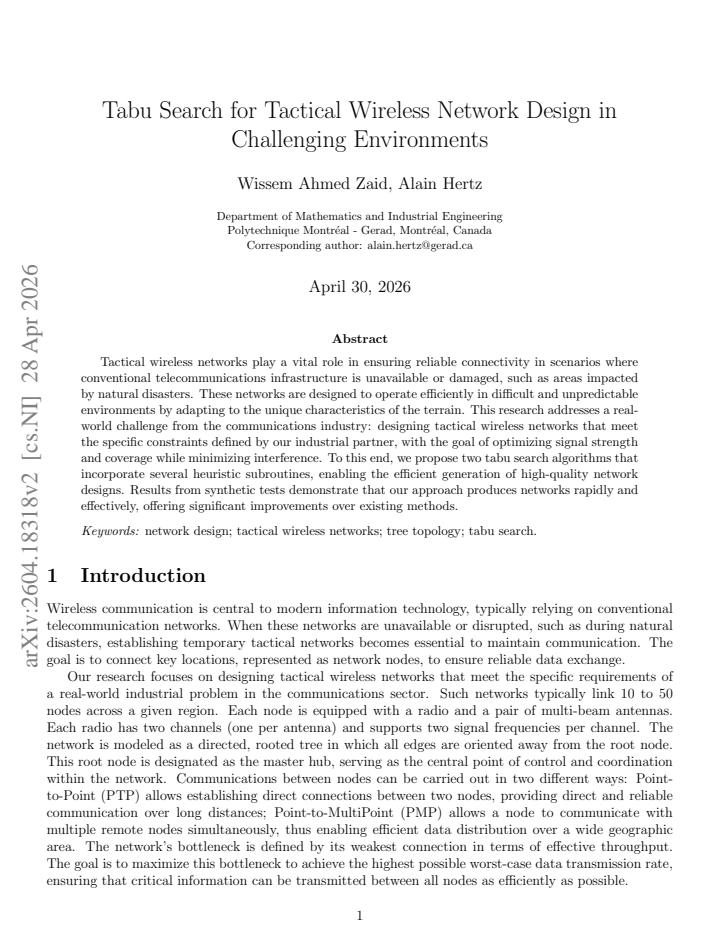 First page