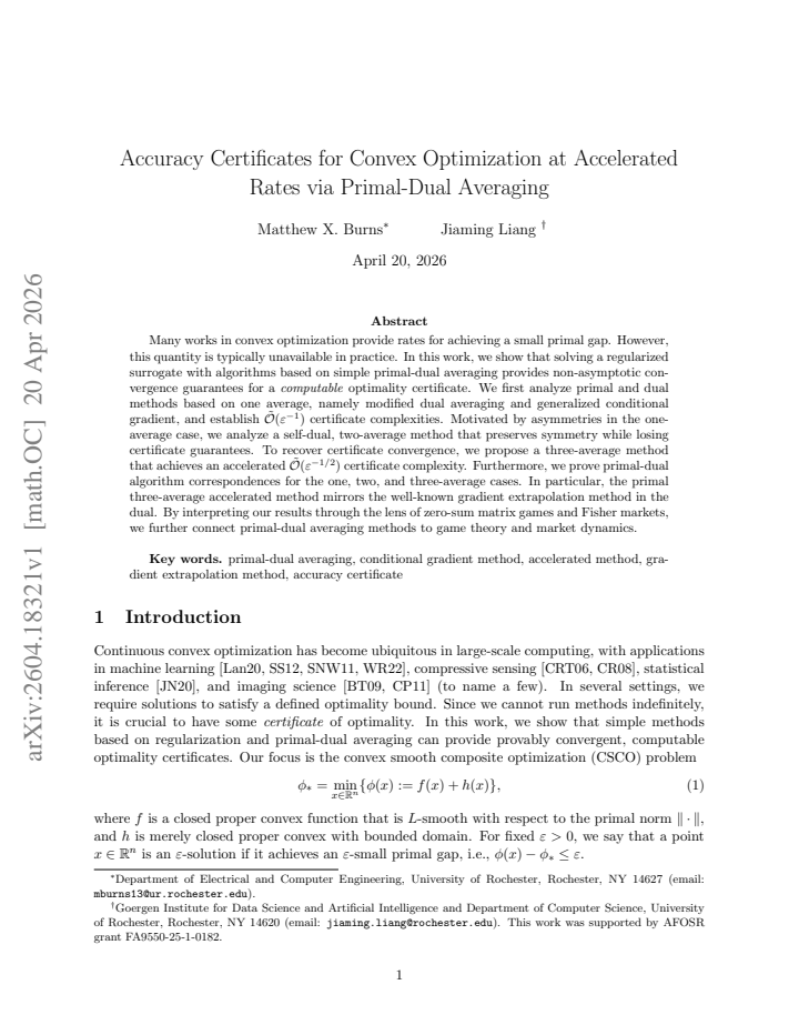 First page