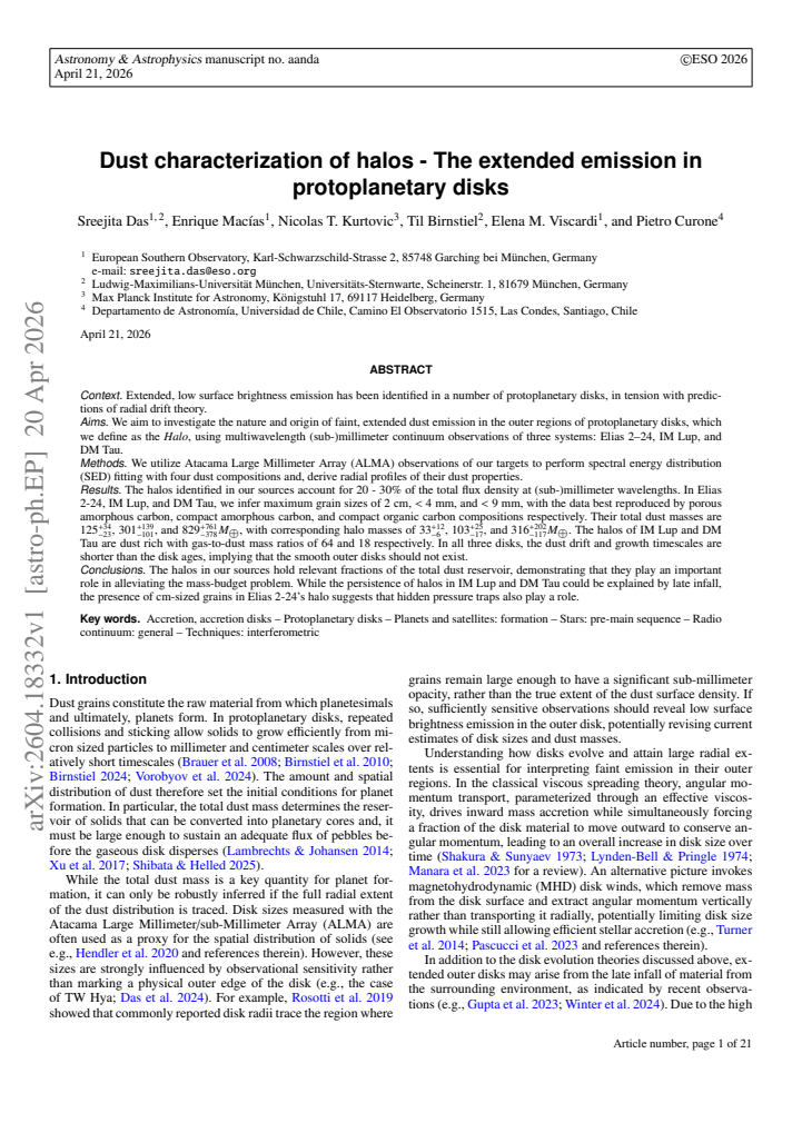 First page