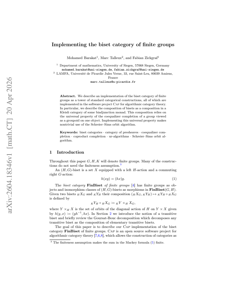 First page