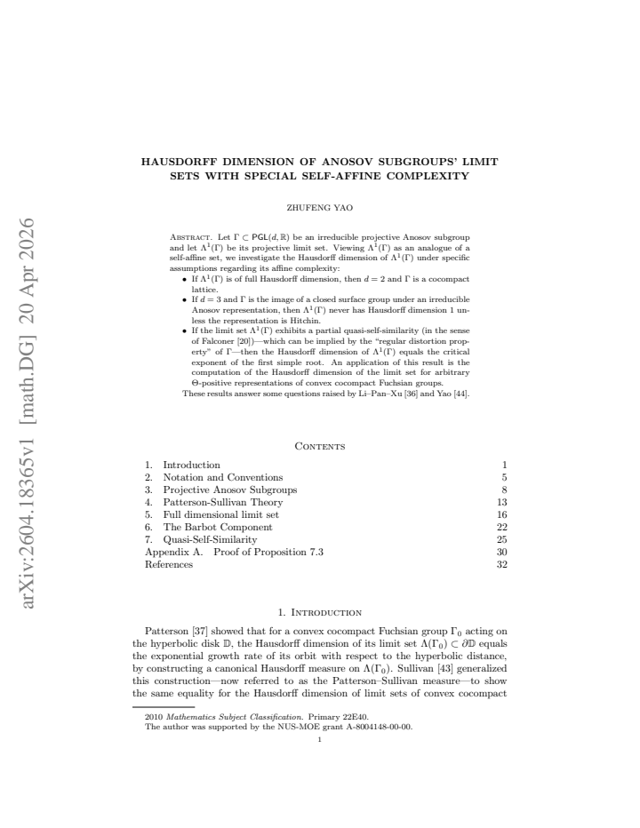 First page