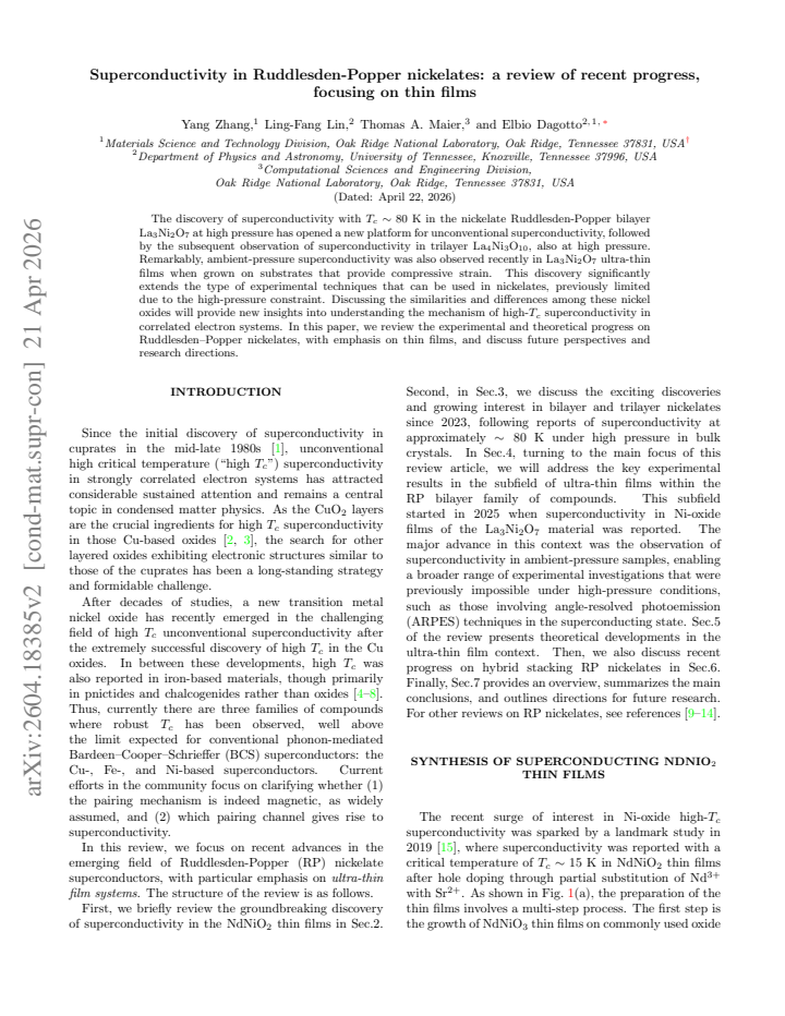 First page