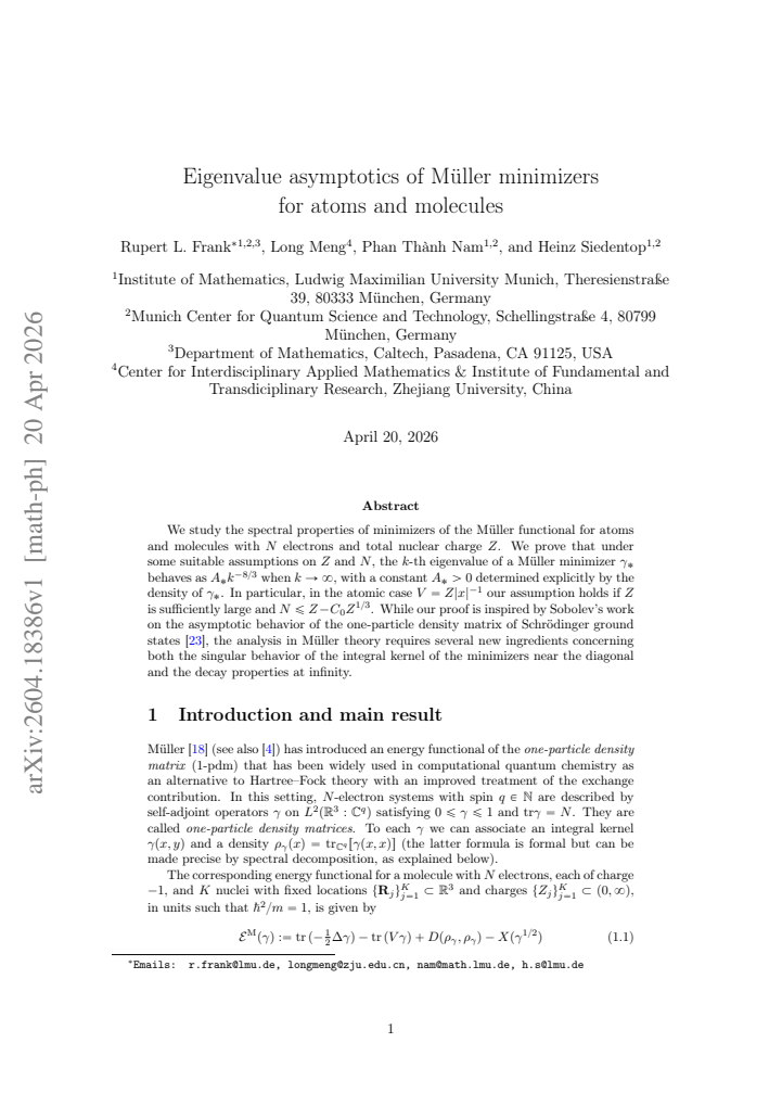 First page