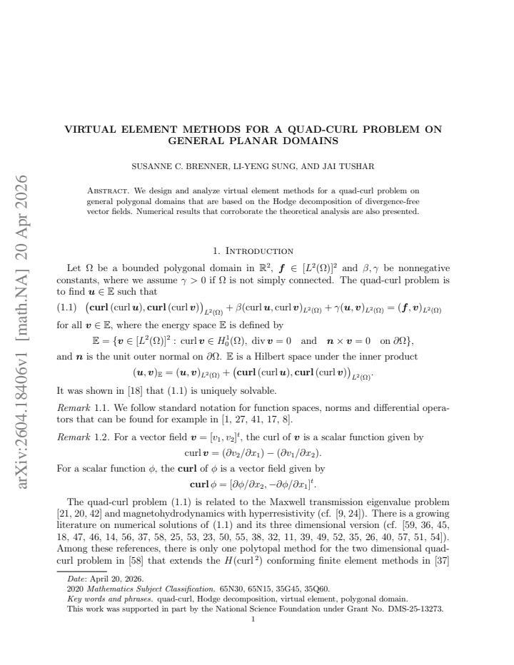 First page