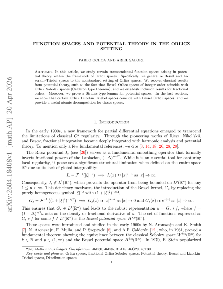 First page