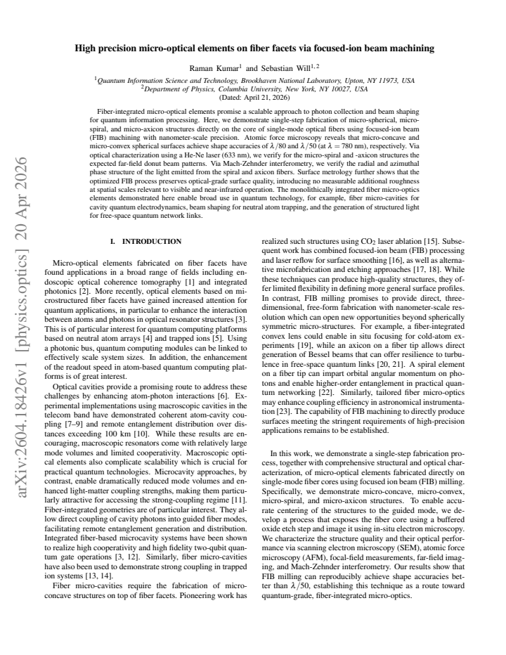 First page