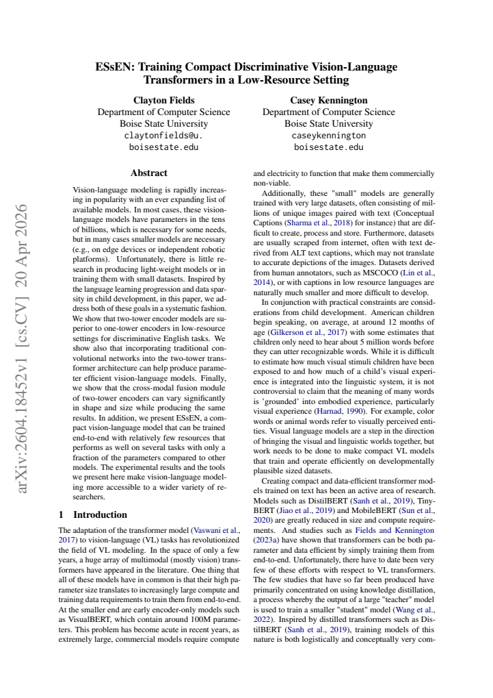 First page