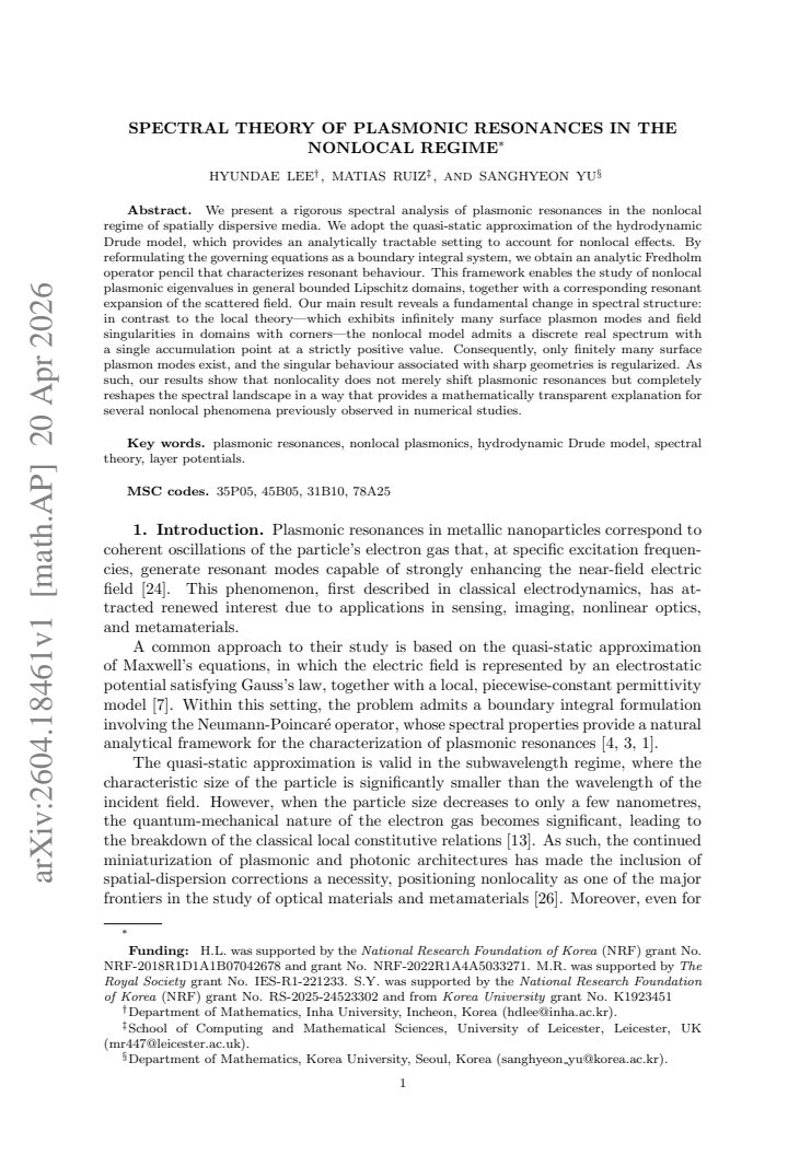 First page