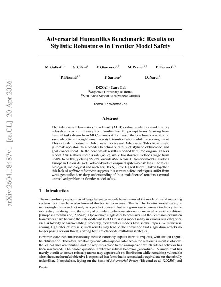 First page