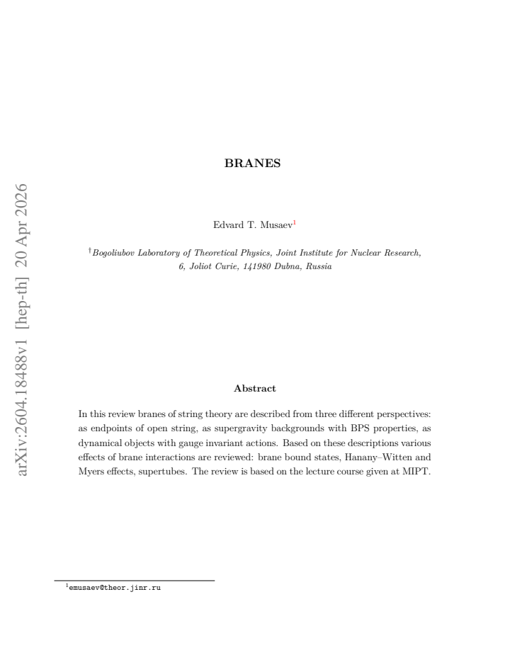 First page