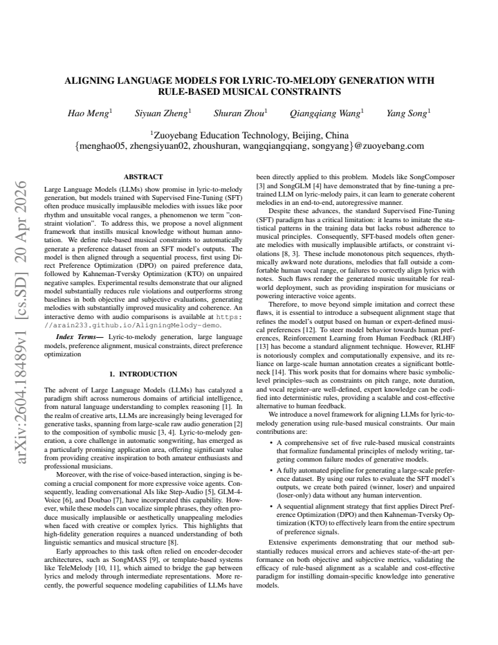 First page