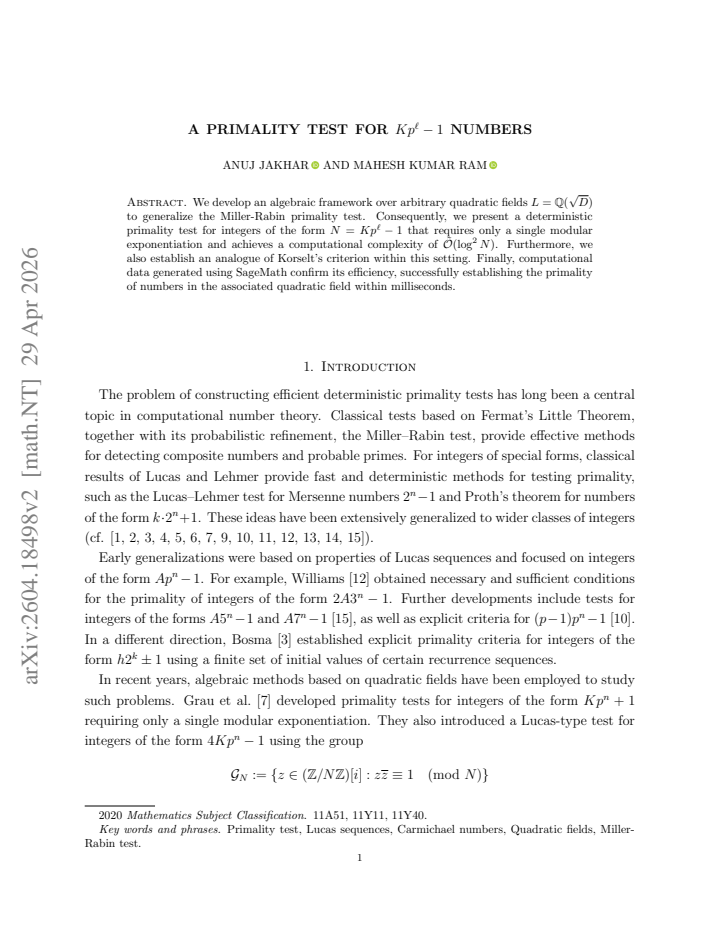 First page