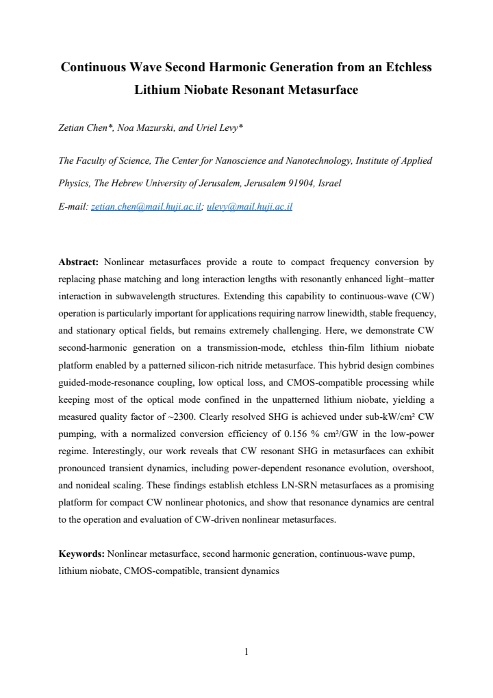 First page