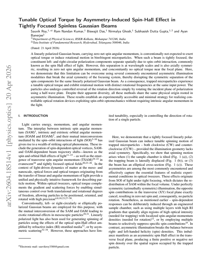 First page
