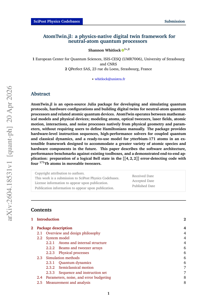 First page
