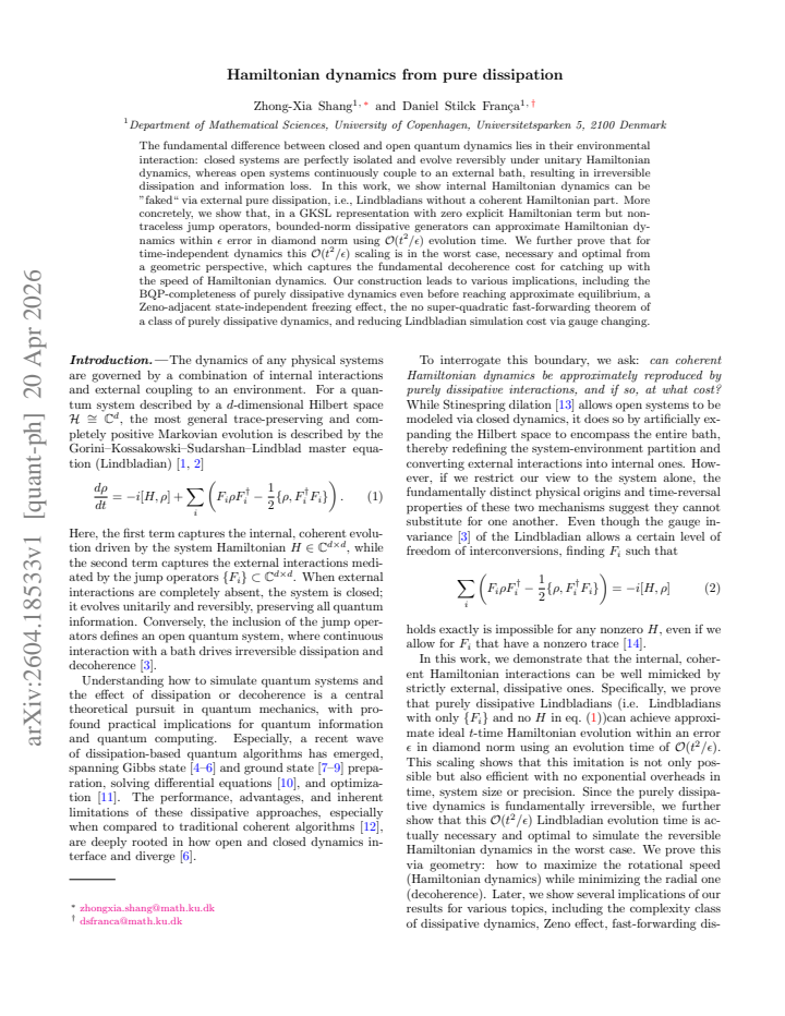 First page