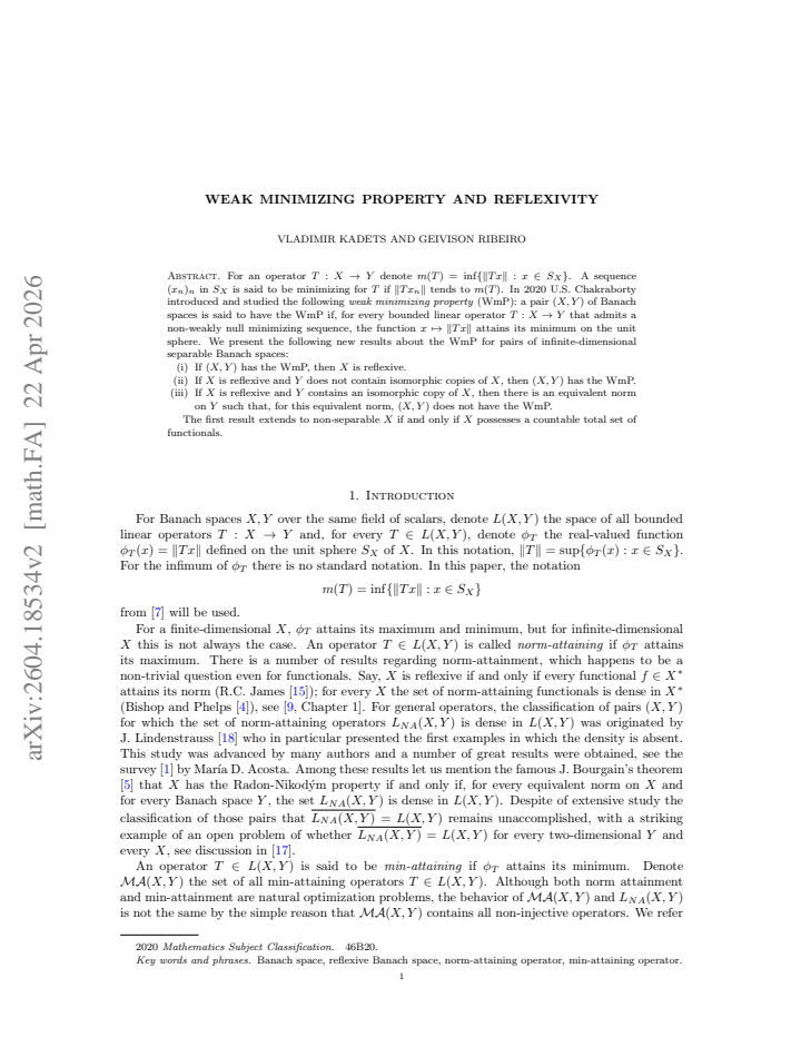 First page