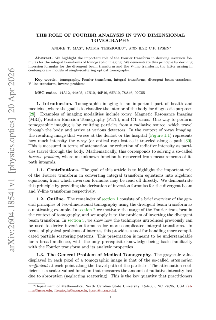 First page