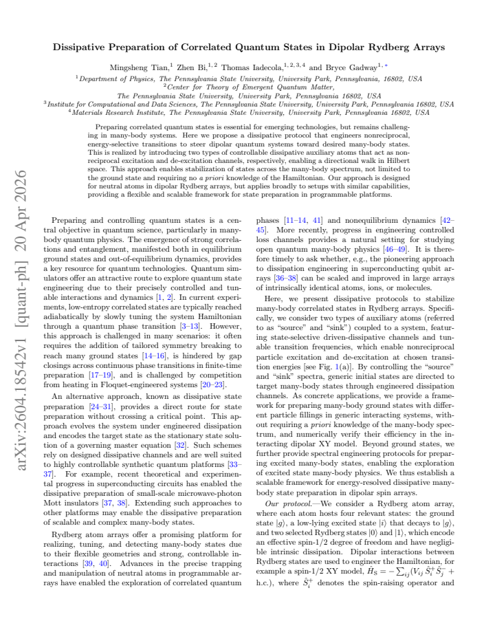 First page