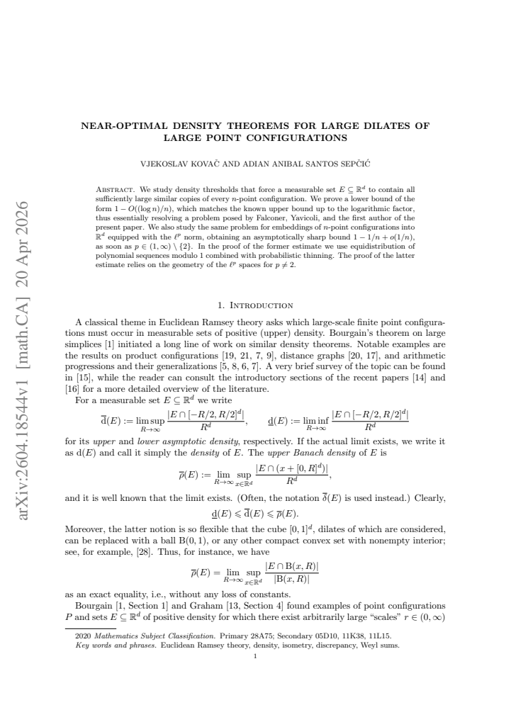 First page