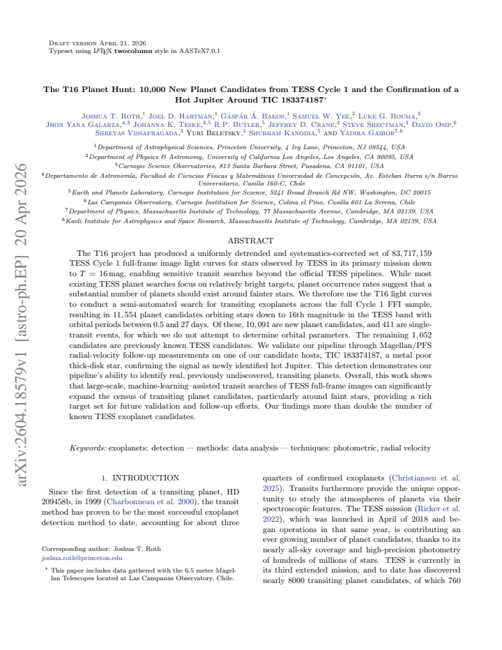 First page