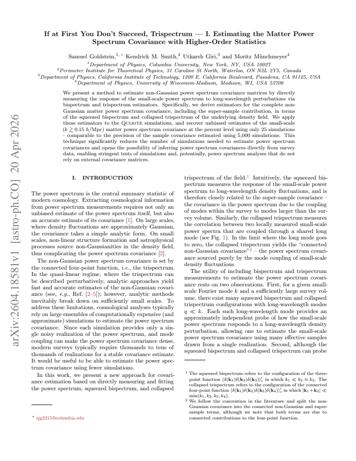 First page