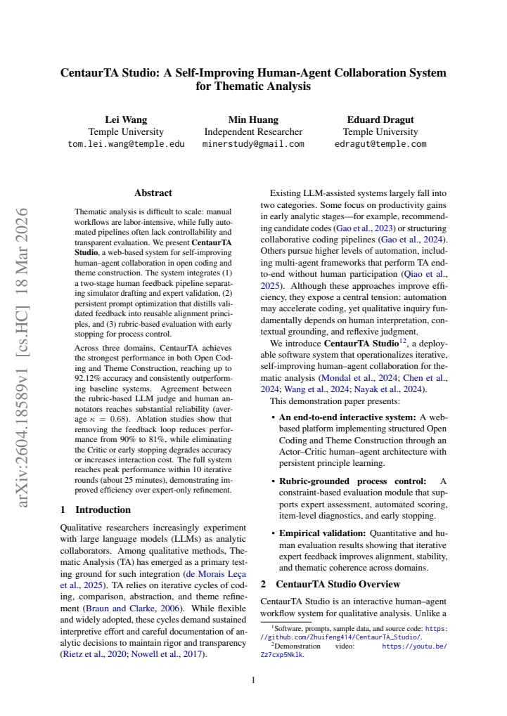 First page